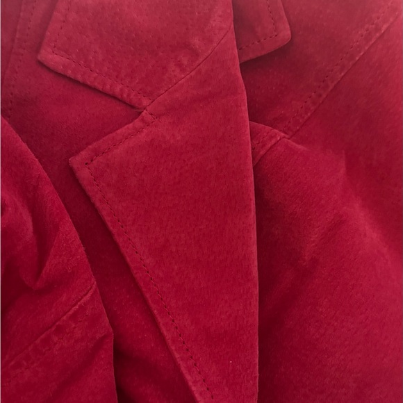 D&Co Genuine Leather Suede Jacket Fuchsia Pink Women’s Sz M Washable Chic - Picture 4 of 9